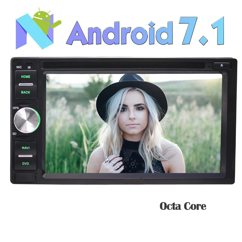 EinCar 8 ядер Android 7 1 в тире автомобильный стерео 2G RAM 32GB ROM WiFi 4G Bluetooth GPS двойной 2 Din FM/AM