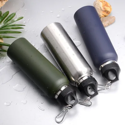 700ml Sports Outdoor Bottle stainless steel mug portable mobile sports straight cup outdoor car travel big mouth kettle | Спорт и