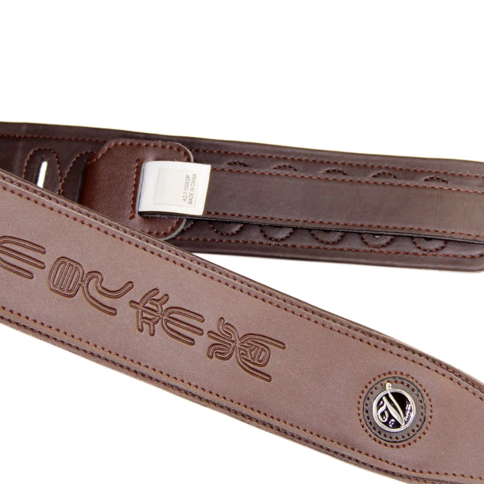 Кожаный ремешок коричневого цвета/бас гитара с античным и таинственным