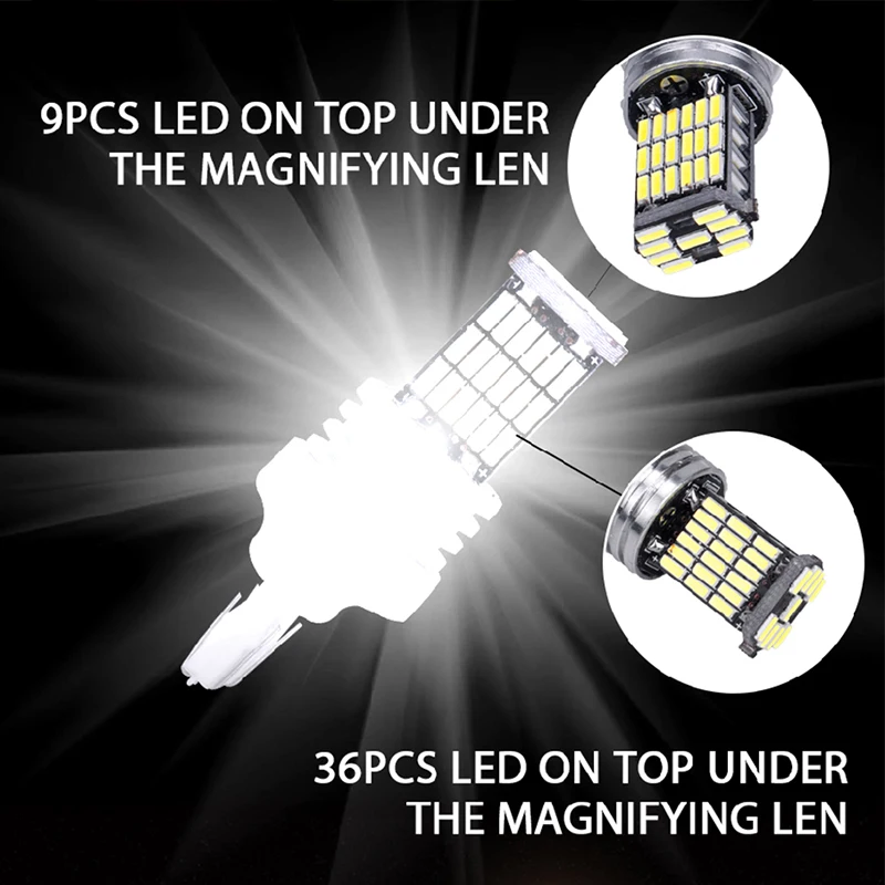 hlxg W21/5W WY21W Led W21W T20 LED 7443 7440 Canbus 4014 Car Light For honda accord 2003 2007/bmw e90/alfa romeo giulietta | Автомобили и