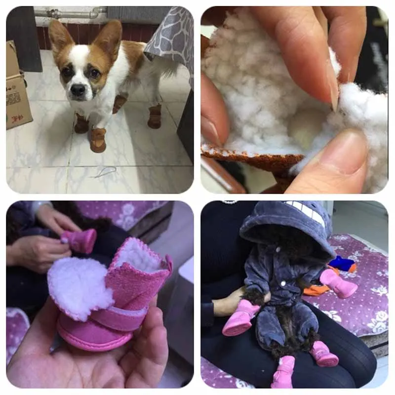 Классическая обувь для домашних животных SYDZSW собак кошек зимние Нескользящие