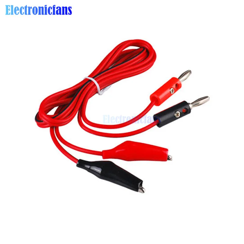 Аллигатор тестовый свинцовый зажим к AV Разъем Банана двойному тестеру для щупа