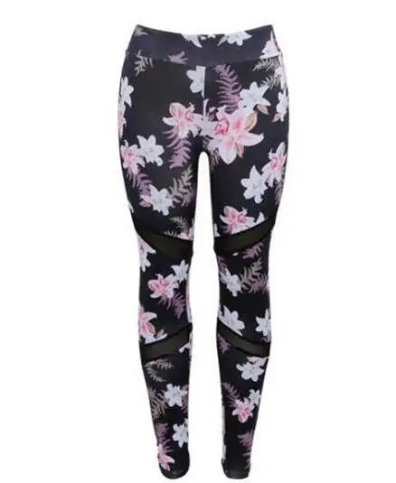 only pants Yomei Женский комплект из 2 предметов для йоги, бюстгальтер с цветочным принтом+ длинные штаны, спортивный костюм, спортивный костюм для спортзала, фитнеса, жилет+ обтягивающие леггинсы, спортивные комплекты, спортивная одежда - Цвет: only pants
