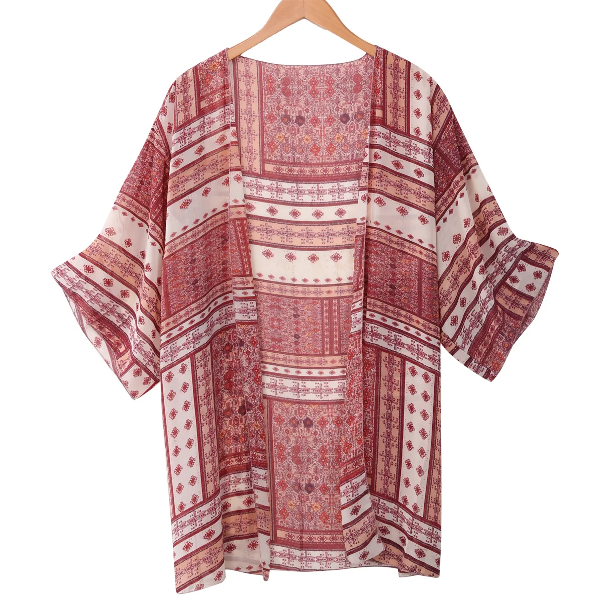 Один размер женское шифоновое пляжное купальное Бикини платье с цветочным