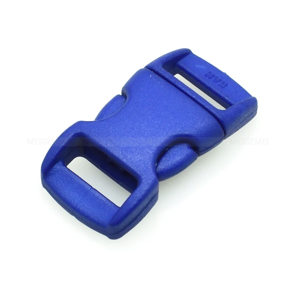 Цветные Контурные боковые мини пряжки для Паракорда 12 штук упак. 3/8 дюйма (10 мм)