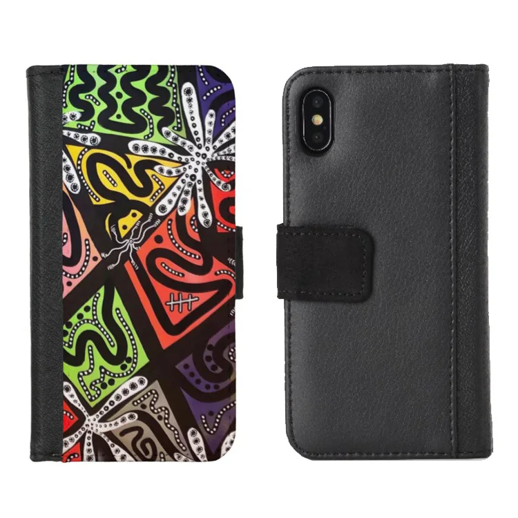 Необычная текстура на заказ Флип кожаный чехол для телефона iPhone X/XR/6/7/8/6 plus/7 plus/8 plus