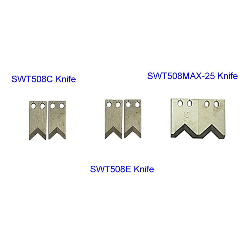 

2pcs/set Steel Knife Blade for SWT508C SWT508E SWT508MAX-25 SWT508SDB SWT508NX2 Wire Stripping Peeling Cutting Machine