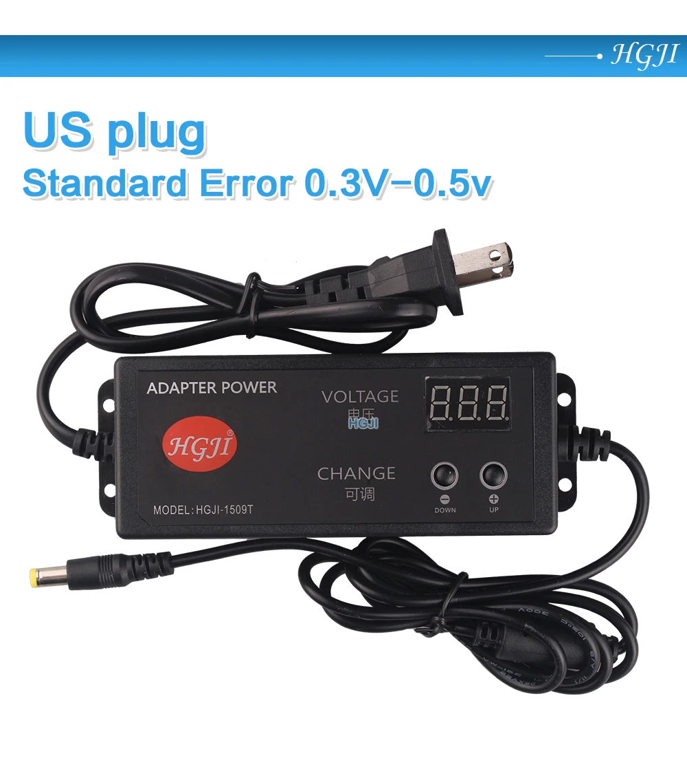 Регулируемый AC к DC 3 V-24 v 2.5a 10V15V18V16. 8V22v Универсальный адаптер с экран дисплея Многофункциональность многофункциональный адаптер