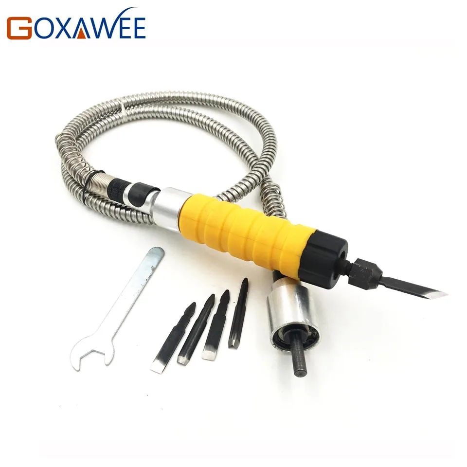 Гибкий вал 6 мм с наконечником для резьбы подходит электродрели в стиле Dremel