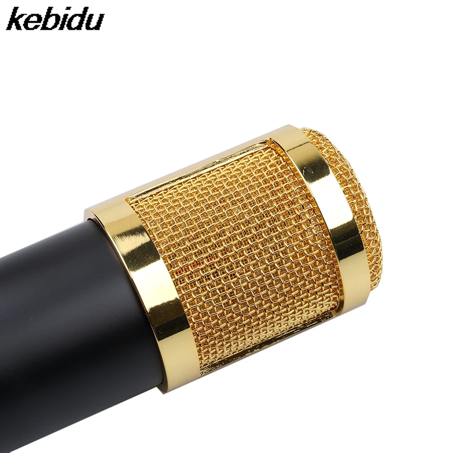 Kebidu Новый конденсаторный микрофон для записи проводной телефона