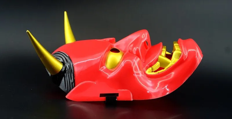 5 шт./лот Hannya ужасная маска дьявола японская традиция косплей красный демон Омен