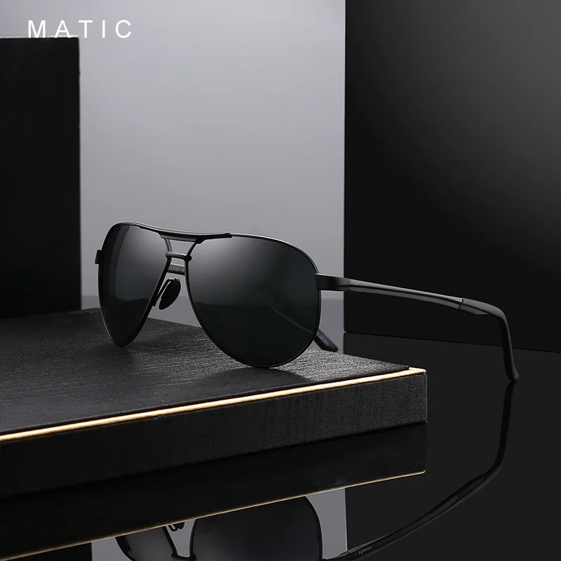 MATIC антибликовые поляризованные овальные античные мужские солнцезащитные очки
