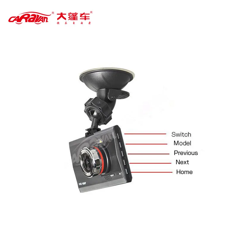 Caravan 3'' Камера автомобиля 720P DVR С ночным видением Монитор 120 Градусов Широкий