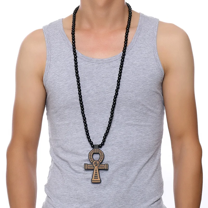 Мужской амулет с кулоном на ногу из древнего Египта длина 90 см|pendant necklace|necklace for