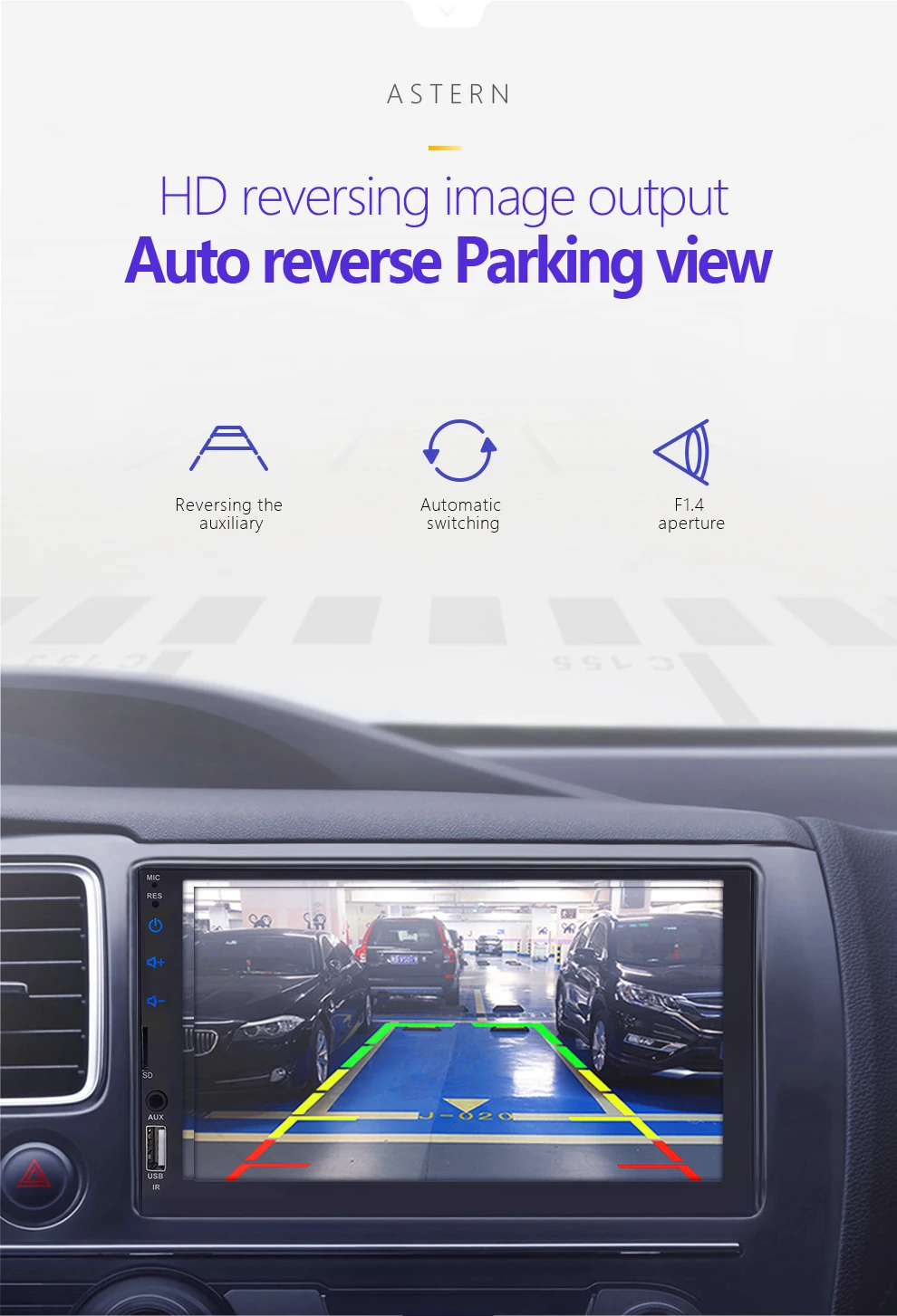2 din автомагнитола " HD сенсорный экран плеер mirrorlink Android 9 Iphone MP5/SD/FM/MP4/USB/AUX/Bluetooth Авто Аудио для камеры