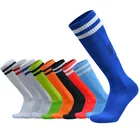 Носки в полоску для игры в футбол, 2018, детские гольфы для мальчиков и мужчин, впитывающие нескользящие носки
