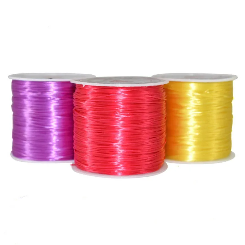 

2020 new 60 meters flat crystal line elastic line diy handmade accessories beaded rope jewelry accessories diy jewelry