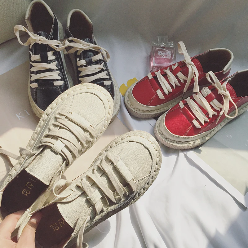 Обувь на плоской подошве с мягкой шнуровкой повседневная обувь перекрестными