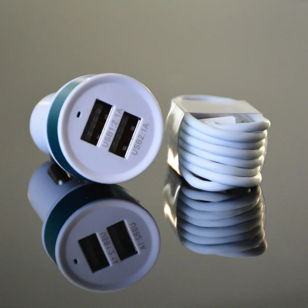 Новый USB Автомобильное зарядное устройство адаптер двойной 2 порт для iPhone 4 4S IPAD iPod