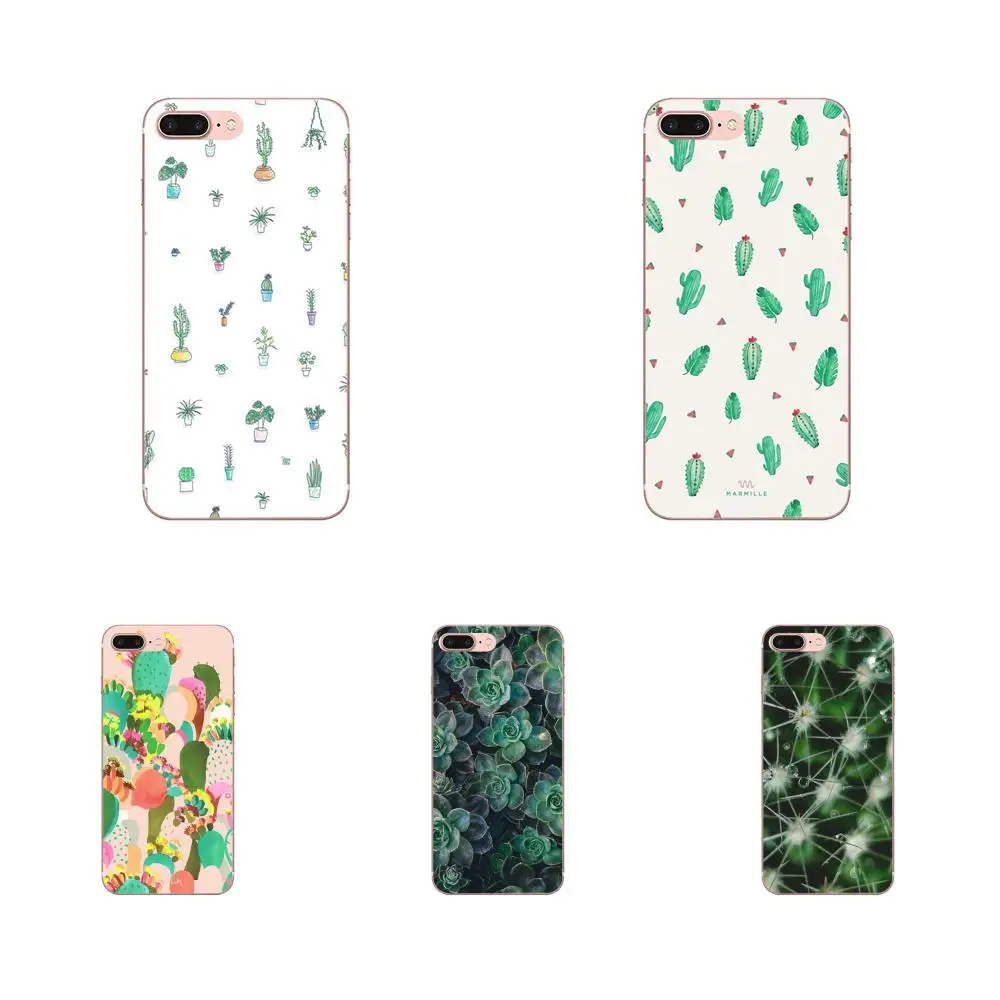 Для Apple iPhone 4 4S 5 5C 5S SE 6 6S 7 8 Plus X XS Max XR Мягкий ТПУ розничная продажа Новая мода кактус