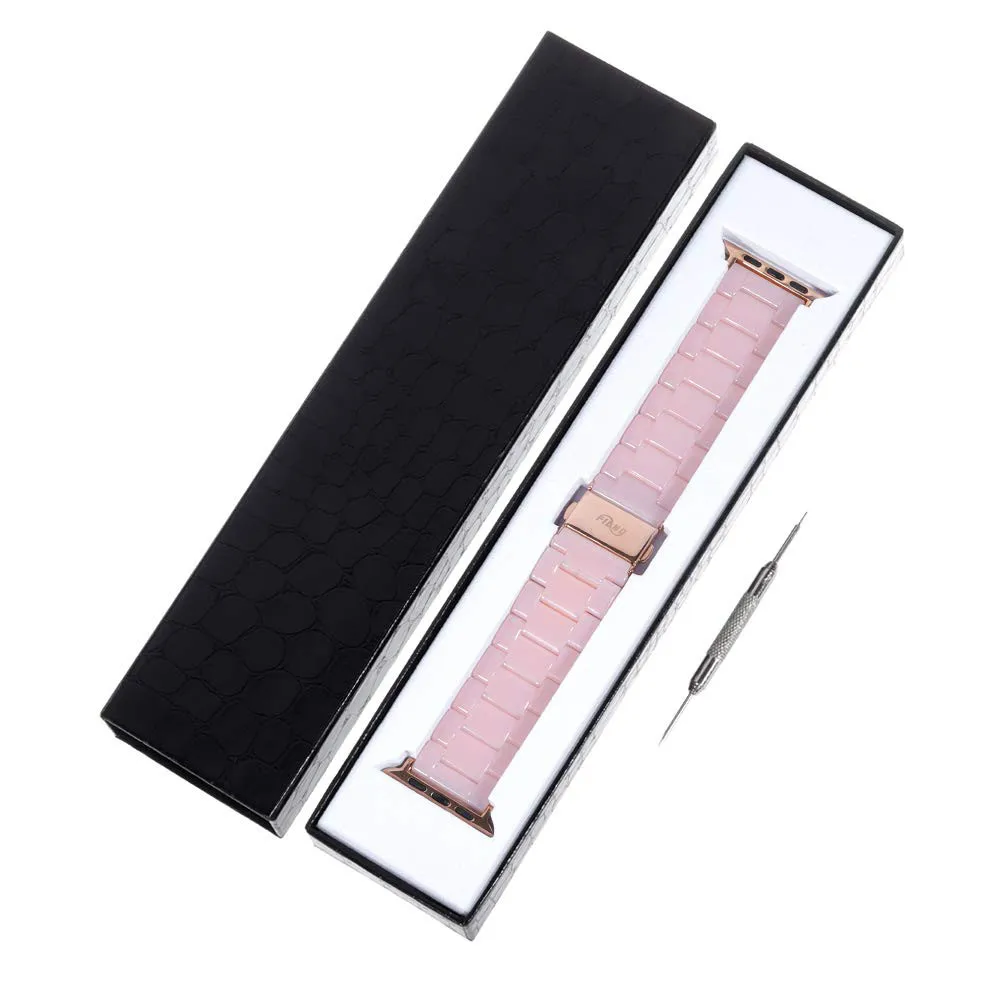 

Resin Strap Watch Band for Apple Watch Series SE/6/5/4/3/2/1 44mm 40mm 42mm 38mm iWatch Bracelet Wrist Belt Watch Accessories