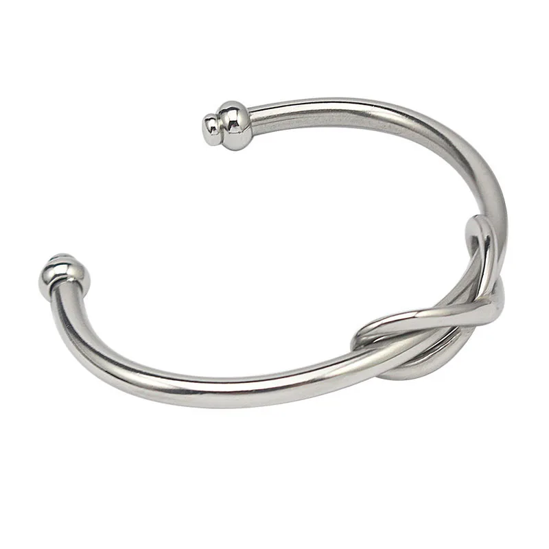 Fashionista gold color knot bangle &amp bracelet 316L Stainless Steel Bracelet | Украшения и аксессуары