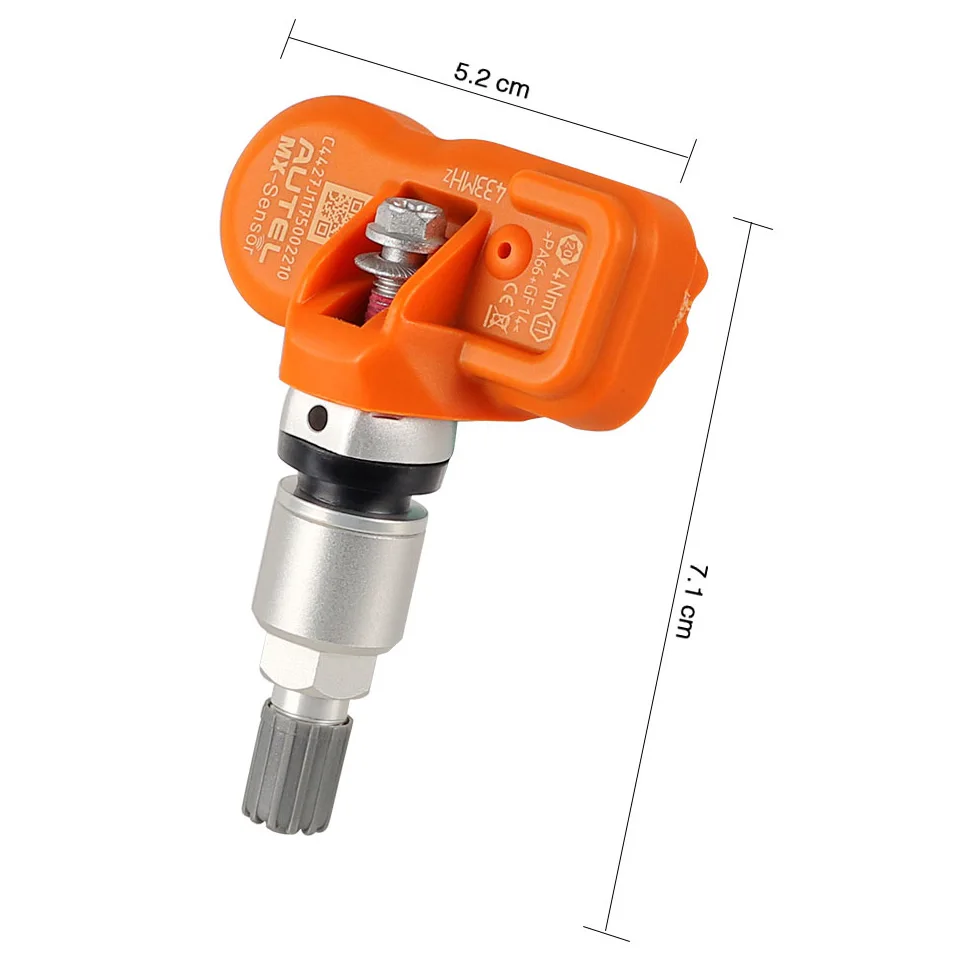 4 шт. AUTEL MX Sensor 433 МГц 315 программируемый универсальный датчик давления в шинах ure s