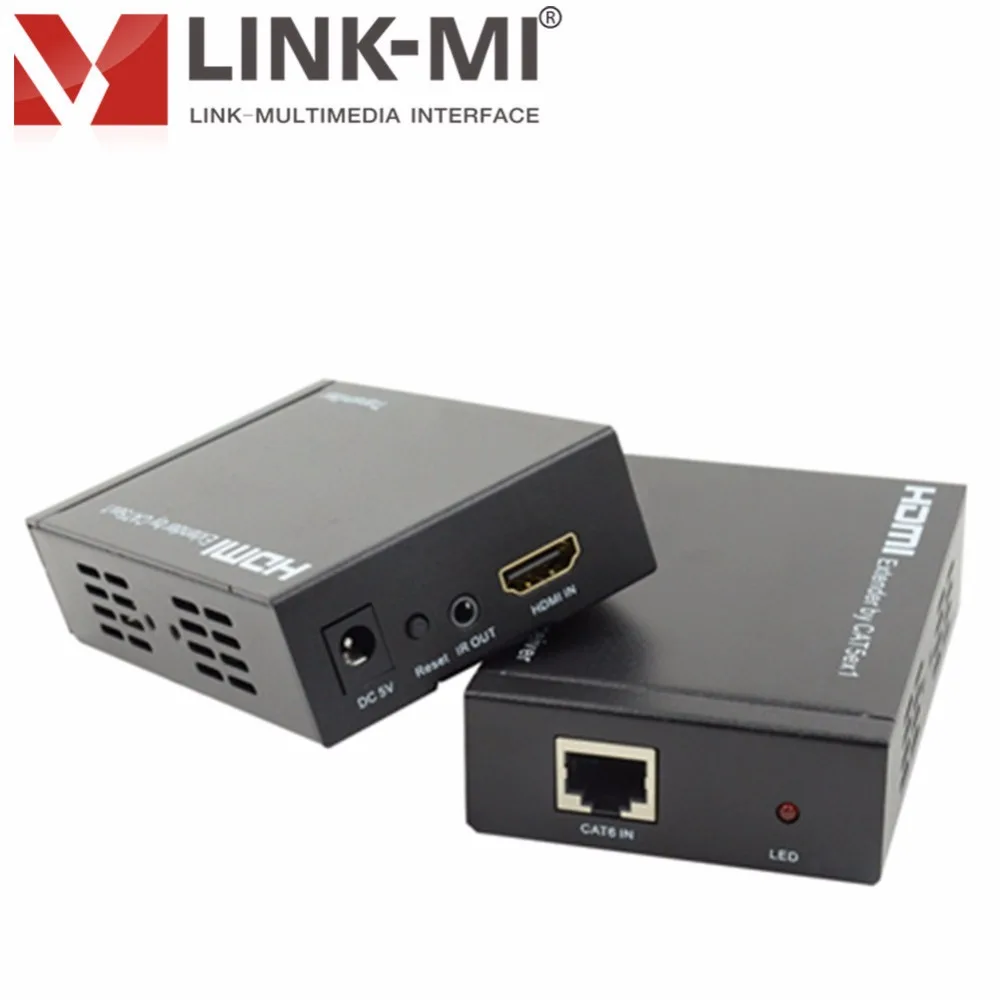 LINK-MI LM-EX100 Up to 1080p HD Video IR HDMI Extender 100m Over Single Cat5e/6 Cable TCP/IP | Электроника