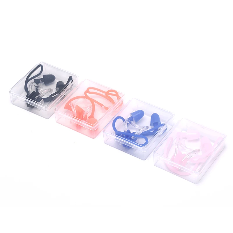 Водонепроницаемые мягкие плавательные Заглушки для ушей зажим носа защитный