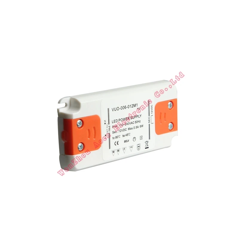 6W 12V 24V Ультра тонкие Выход импульсный источник питания светодиодного табло для Светодиодные ленты светильник 220V AC Вход
