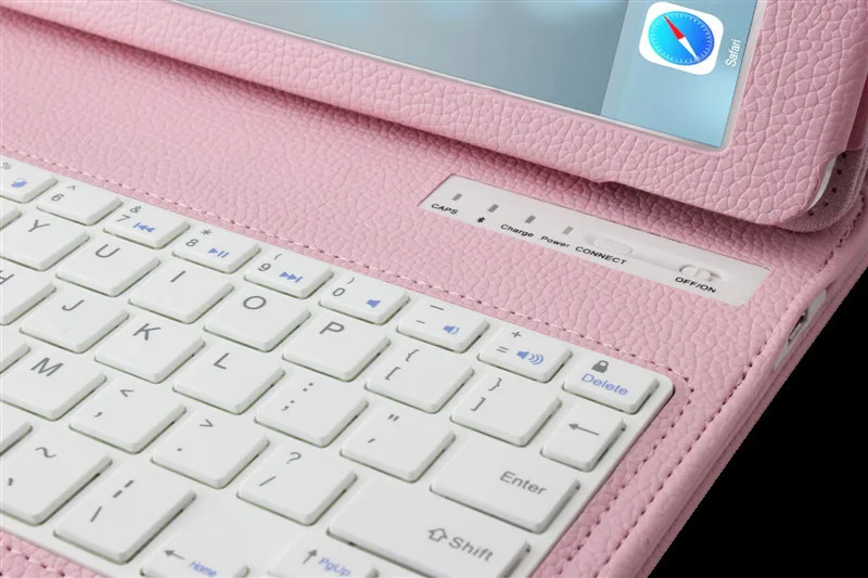 Съемный Bluetooth беспроводной чехол для клавиатуры Ipad Mini 1 2 3 funda de piel teclado планшет