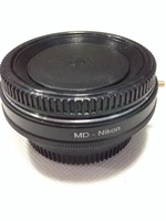 camera lens adapter with optical glass infinity focus for minolta md ai mc mount lens to for nikon d3200 d5200 d7000 d7200 d800