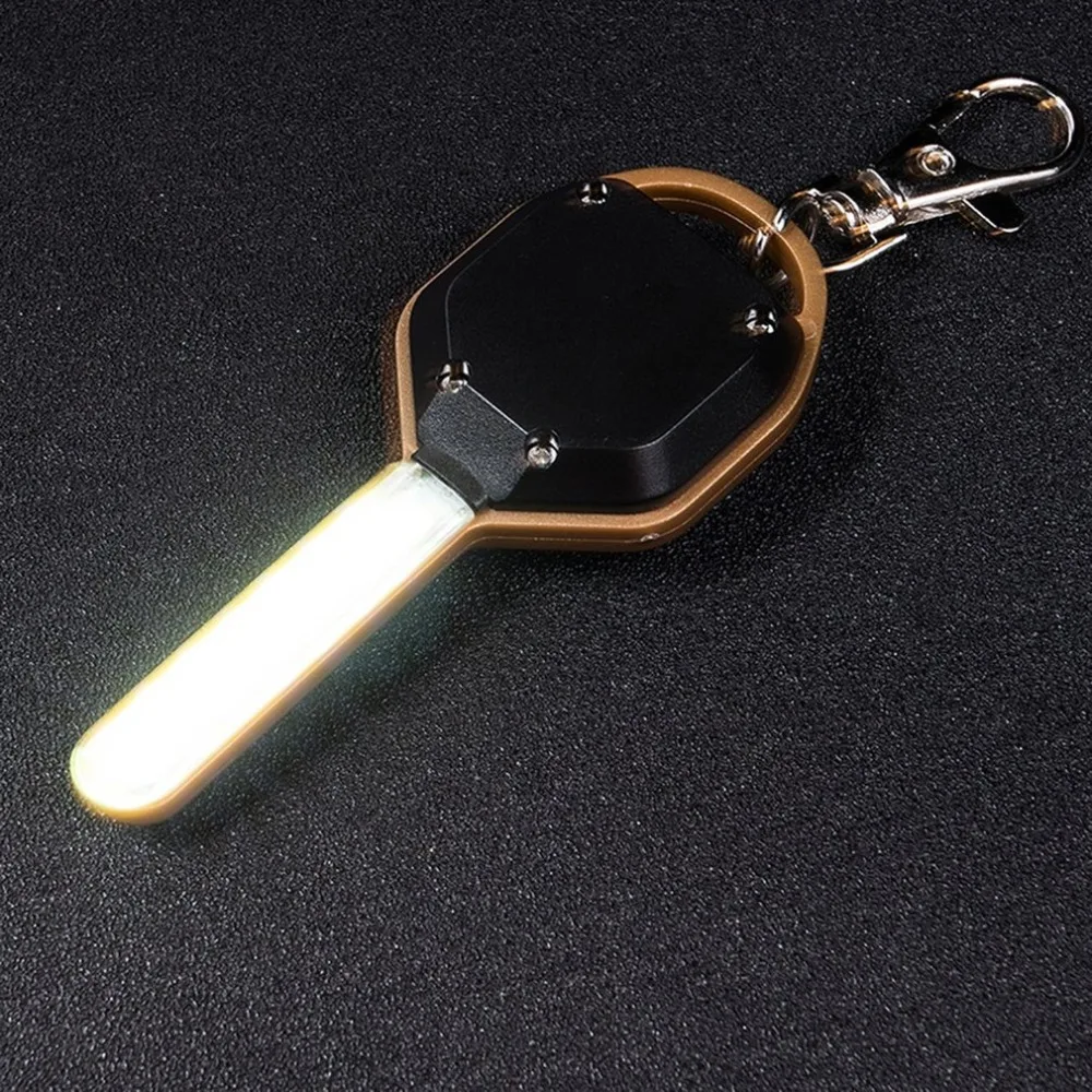Мини ABS LED флэш-светильник мини в форме ключа брелок кольцо лампа фонарь аварийный