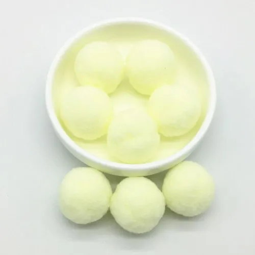 30mm 10Light yellow Светильник, желтый, розовый, голубой помпон, меховые шарики, сделай сам, мягкие помпоны, помпоны для рукоделия, Свадебный декор, клей на ткани, аксессуары, 8 мм до 30 мм, 20 г - Цвет: 30mm 10Light yellow