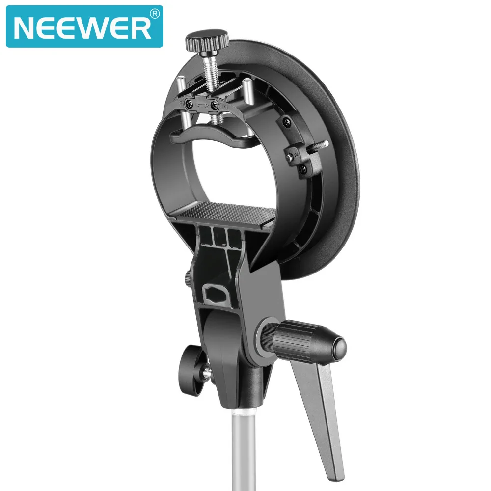 Neewer 4 пакеты S-Тип кронштейн держатель с креплением Bowens для софтбокса Speedlite Flash Snoot
