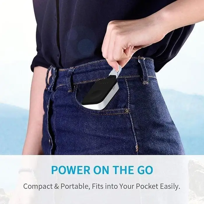 Брелок в форме беспроводного зарядного устройства 950 мАч Внешний аккумулятор