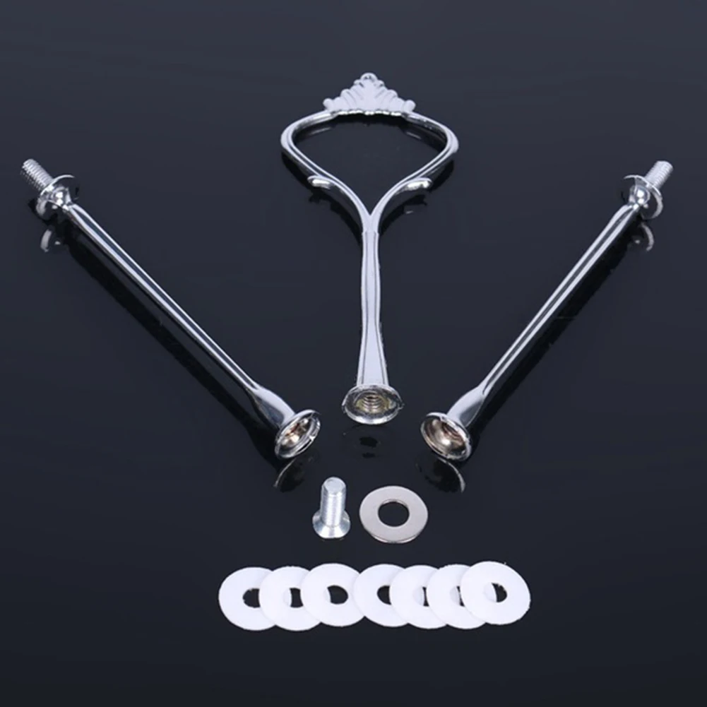 Стойка с ручкой для тарелок торта фитинг фурнитура стержень пластина держатель