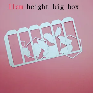 Big box Металлические режущие штампы шестигранный носик коробка режущий штамп для шейкера конфет коробка носик скрапбук Бумага Ремесло Удар Резак - Цвет: Big box