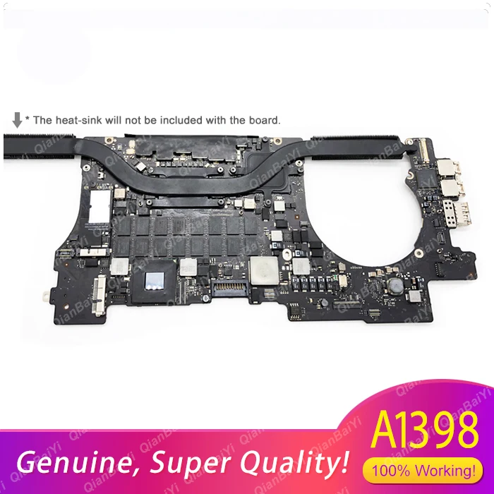 100% рабочая логическая плата A1398 для MacBook Pro 15 &quotMid 2015 MJLQ2LL 2 GHz Core i7 (4-го поколения
