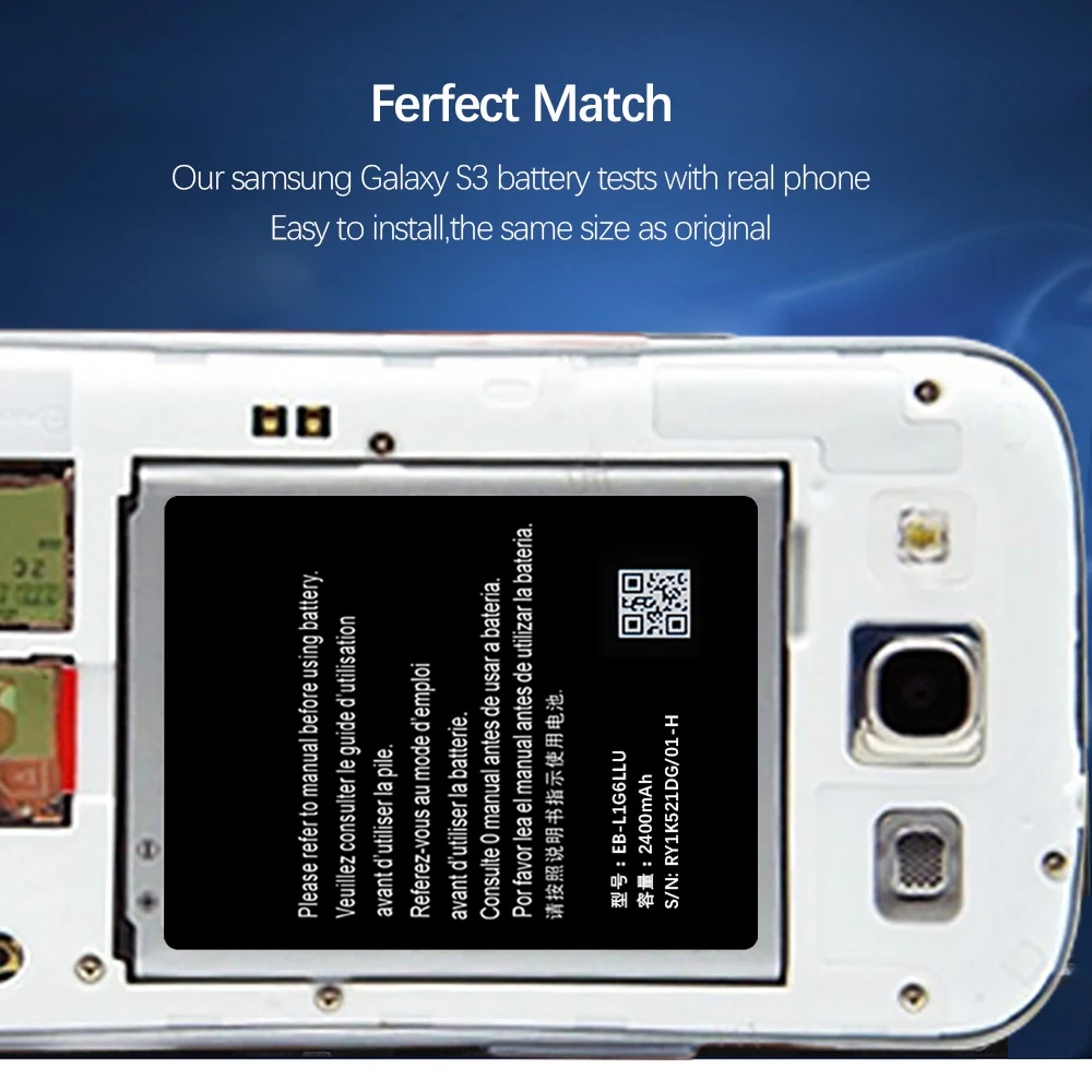 Аккумуляторная батарея для samsung Galaxy S3 i9300 i9082 i9060 i9301 Grand Duos Neo 2100mAh батареи