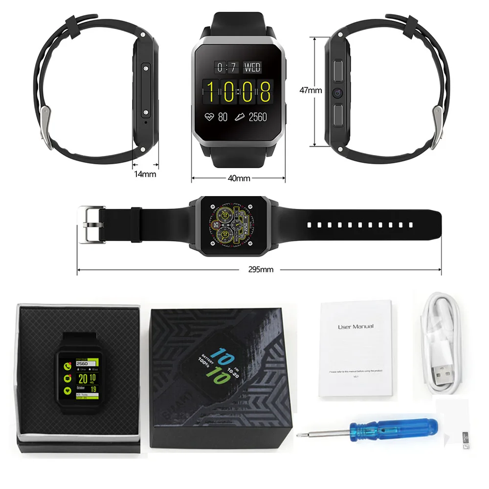 Kaimorui умные часы с камерой для мужчин 3g gps Wi-Fi сердечного ритма Bluetooth Smartwatch SIM фитнес-трекер Wrisatband для Android IOS