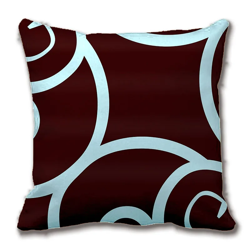 Teal And Brown Abstract Pattern Pillow Decorative Cushion Cover Pillow Case By Lvsure For Sofa Seat Pillowcase
