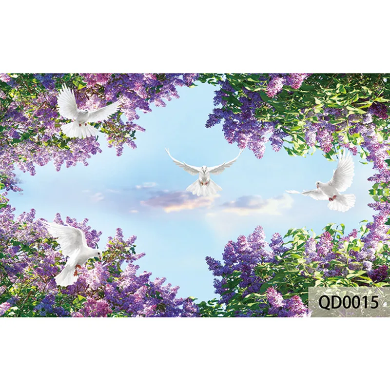 QINGCHUN Custom Print DIY Fabric &ampTextile Wallcoverings For Walls Cloth Ceiling Matt Silk Living Room Scenery Home Decor Sky |