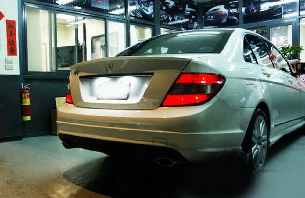 ANGRONG 2x Белый светодиодный номерной знак освещение для Mercedes Benz C-E-CLS-SLK-Class W211 W219 SLK R171
