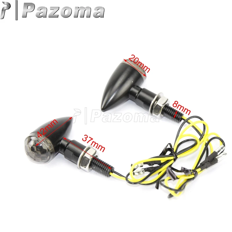 Мотоцикл ретро пуля LED Сигнал поворота Emark E11 Blinkers для Harley Chopper Bobber Yamaha Honda Street Sport Turn