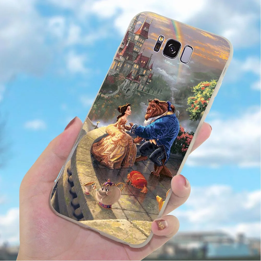 Мягкий чехол для телефона из тпу Galaxy Samsung A3 с изображением красавицы и чудовища A5