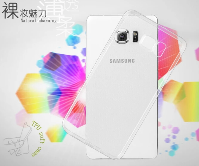 500x DHL Free For S6 Edge+ Best quality transparent clear soft tpu back cover case Samsung Galaxy Edge Plus Factory Price |