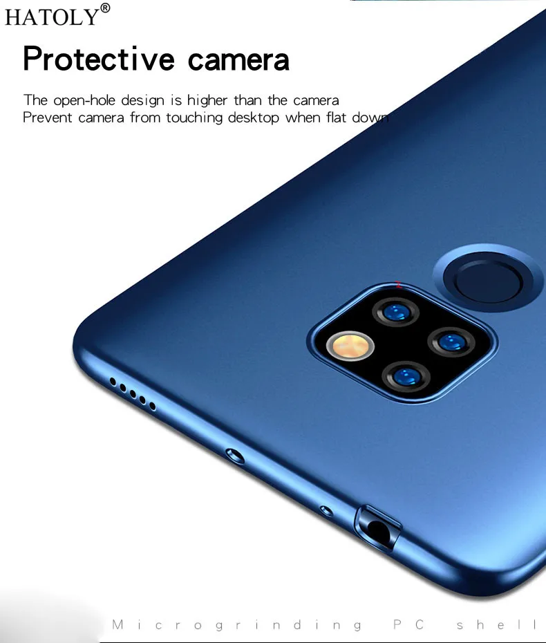 Для Huawei Mate 20X чехол ультра тонкий ПК корпус Бампер Жесткий задняя крышка для Стиль