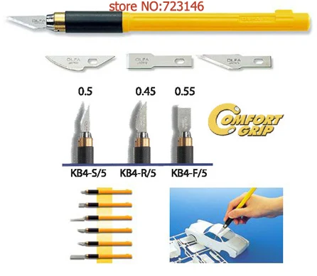 MADE IN JAPAN OLFA Professional art knife AK-4 with 3pcs blades ANDE Blade KB4-WS KB4-R KB4-F KB4-S | Дом и сад
