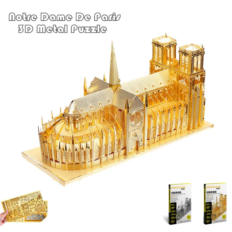 Piececool новейшие 3D металлические пазлы "YUEWANG TOWER" из 7 шт. металлических листов 3D модели наборы DIY Забавные подарки для детей игрушки